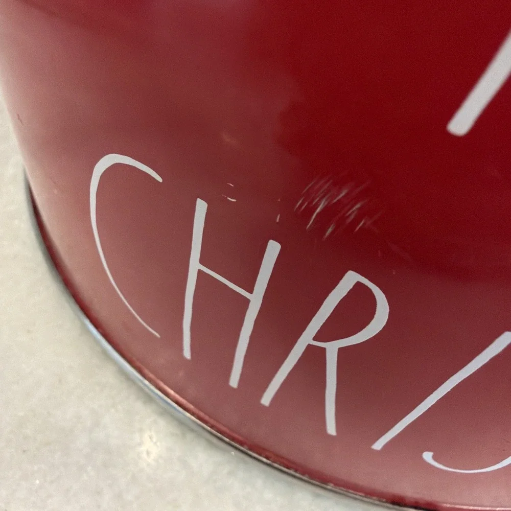 Rae Dunn Red MERRY CHRISTMAS Stainless Steel Teapot Tea Kettle GWB003